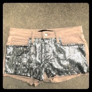 Joe’s Pink Sequin Shorts      S3
